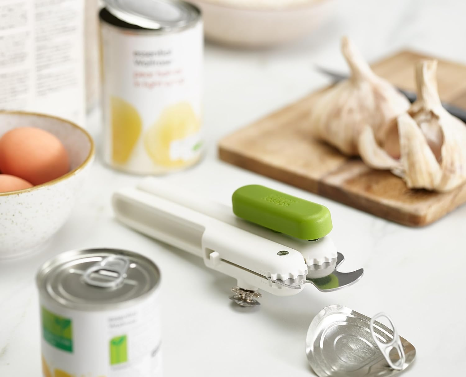 Joseph Joseph Duo 3-In-1 Can Opener, White/Green image number 6