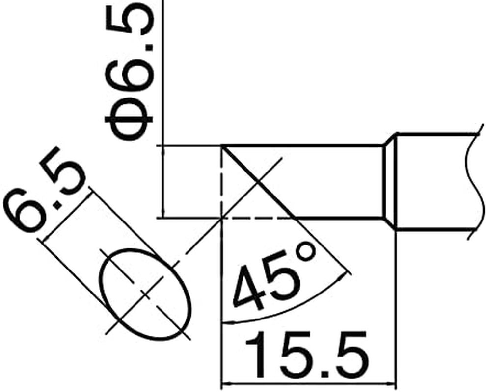 Hakko Shape-6.5C Soldering Tip for FX-601 image number 4