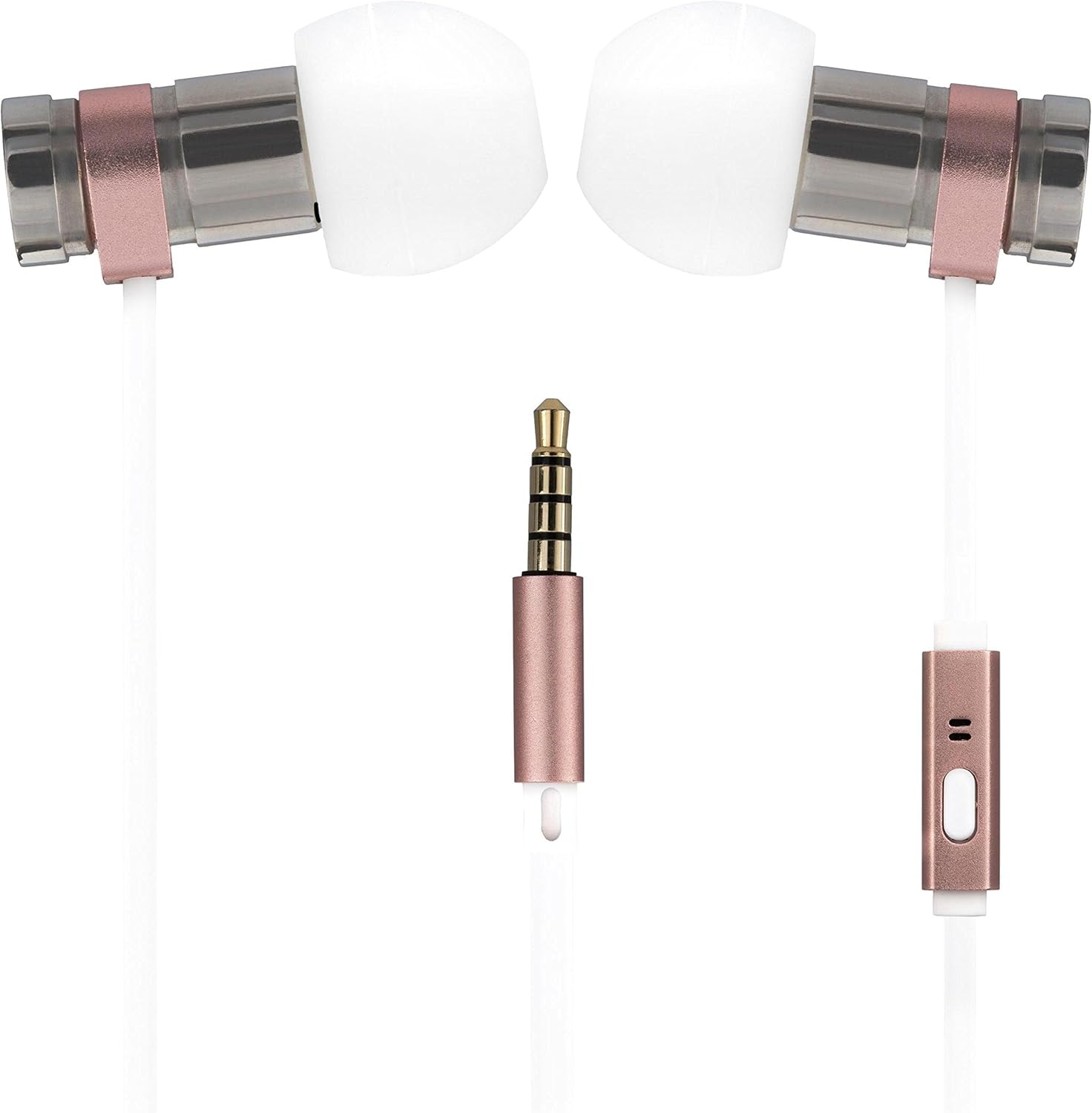 Kitsound Nova In-Ear Headphone with Microphone for Smartphones and Tablets - Rose Gold image number 4