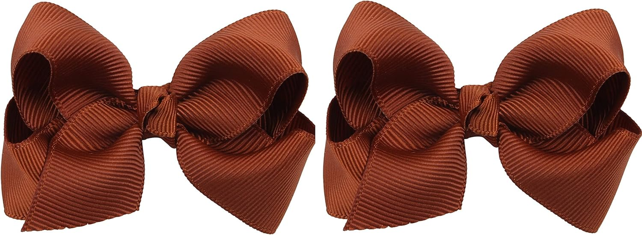 3 Inch Baby Girl Hair Bows Boutique Hair Clip Teens Toddlers Hairpin Headwear - Set of 2 (Blue)