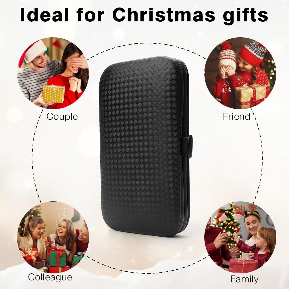 NZKNP Manicure Set Gifts for Men Christmas Stocking Stuffers Gifts for Dad Husband Teen Boys Grooming Tools Kit Santa Claus Xmas under 10 Dollars Womens Gift image number 1