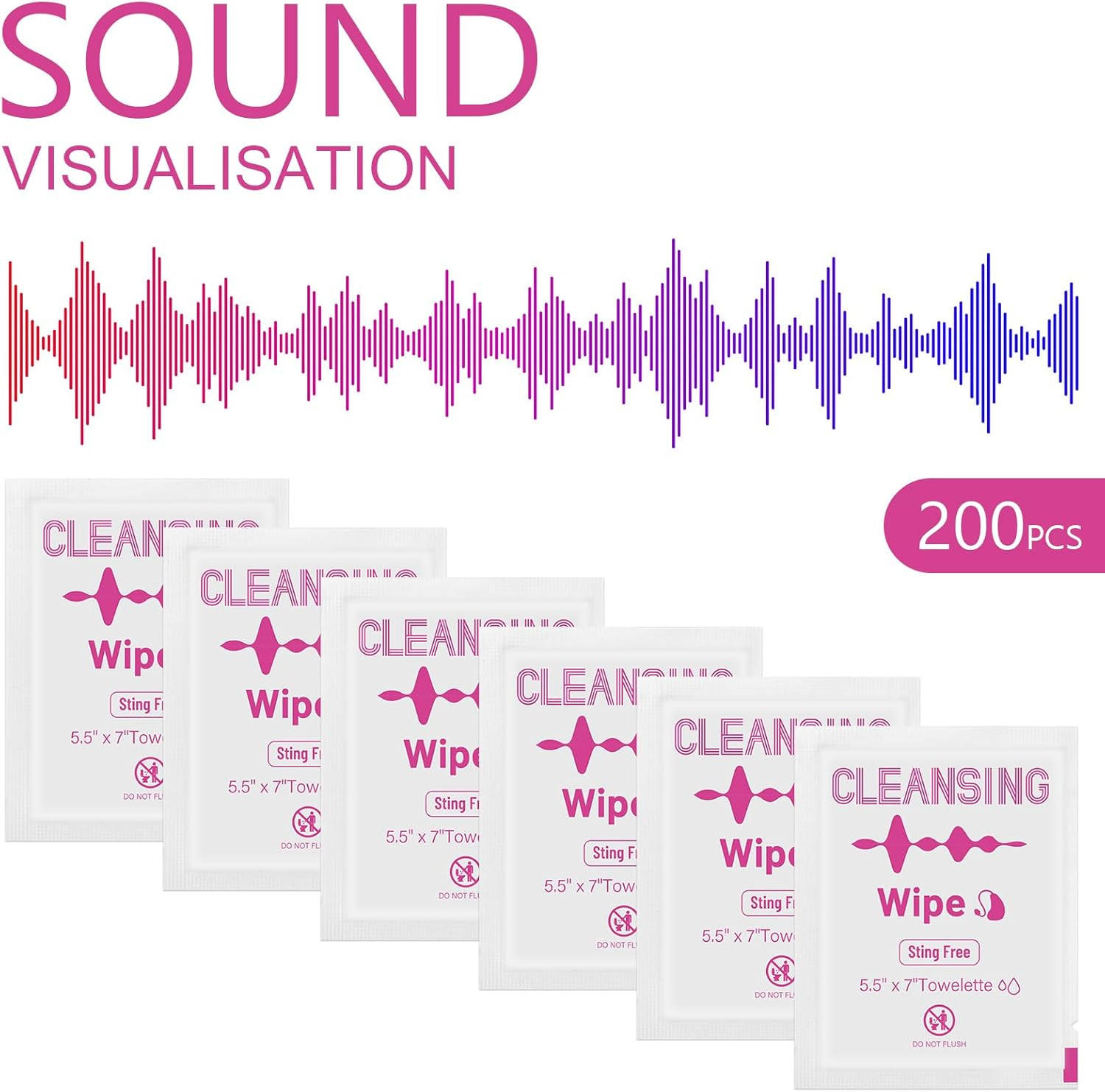 Timgle 200 Count Hearing Aid Wipes Cleaning Towelettes Individually Wrapped Phone Cleaning Wipes Laptop Cleaner Wipes for Earwax Sweat Removal from Earbuds Earmold Earplugs in Ear Monitors - Blue image number 3