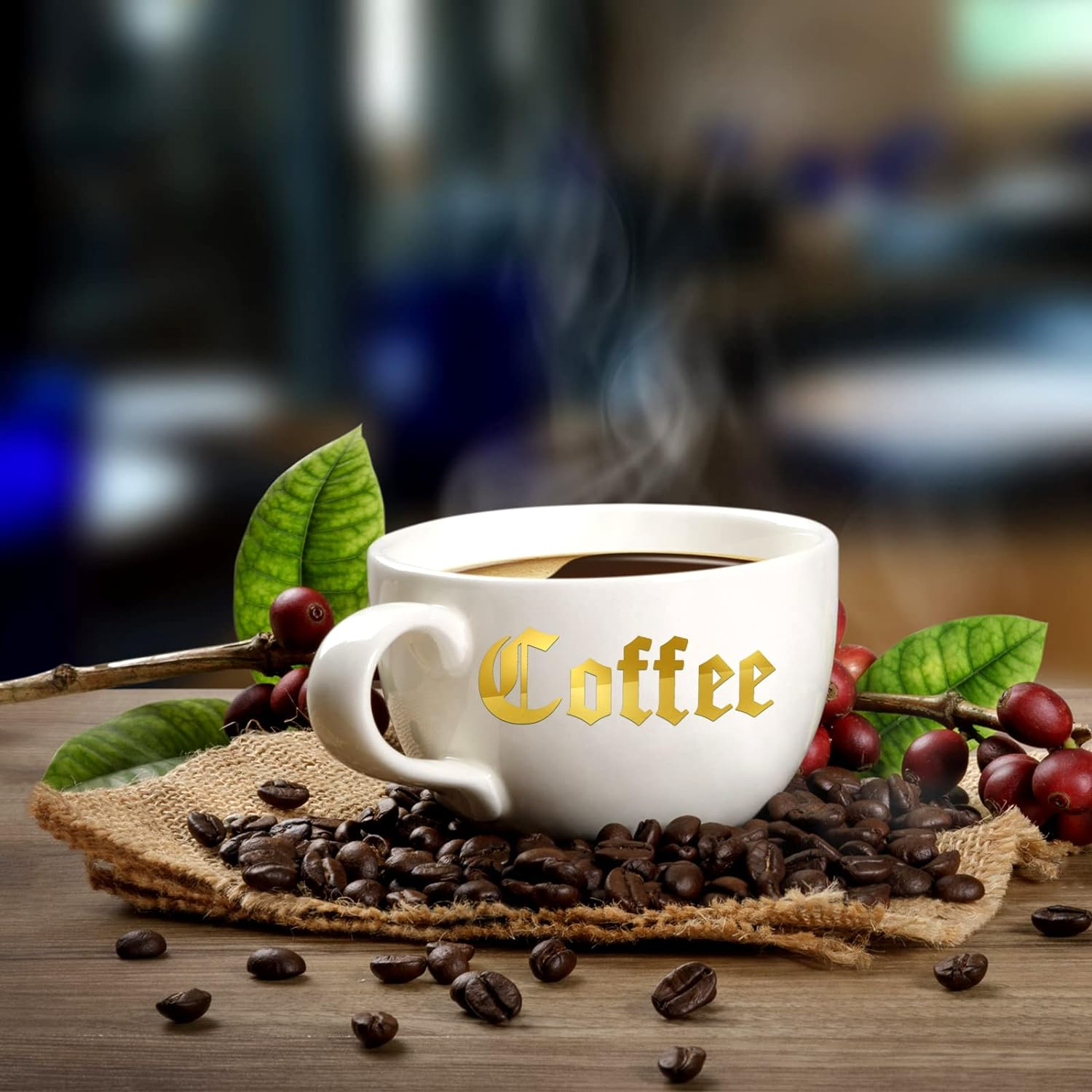 Teling Set of 8 Self Adhesive Vinyl Letter Number Mailbox Number Stickers Alphabet Stickers for Mailboxes Signs Windows Doors Cars Trucks Home Business Address Numbers(1 Inch,Gold)