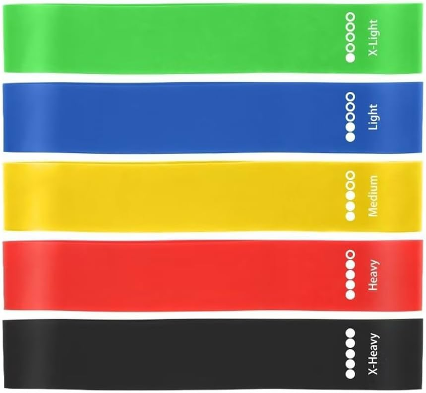 Resistance Bands for Working Out, Elastic Exercice Loop Bands for Physical Therapy, Yoga Starter Set of Stretch Bands for Booty Legs, Pilates Flexbands image number 2