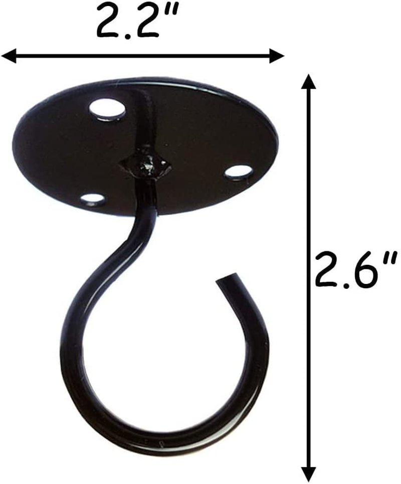 Ceiling Hooks - Metal Plant Bracket Iron Wall Mount Lanterns Hangers for Hanging Plants Hanging Bird Feeders, Lanterns, Wind Chimes, Planters, Outdoor Decoration Hooks image number 3