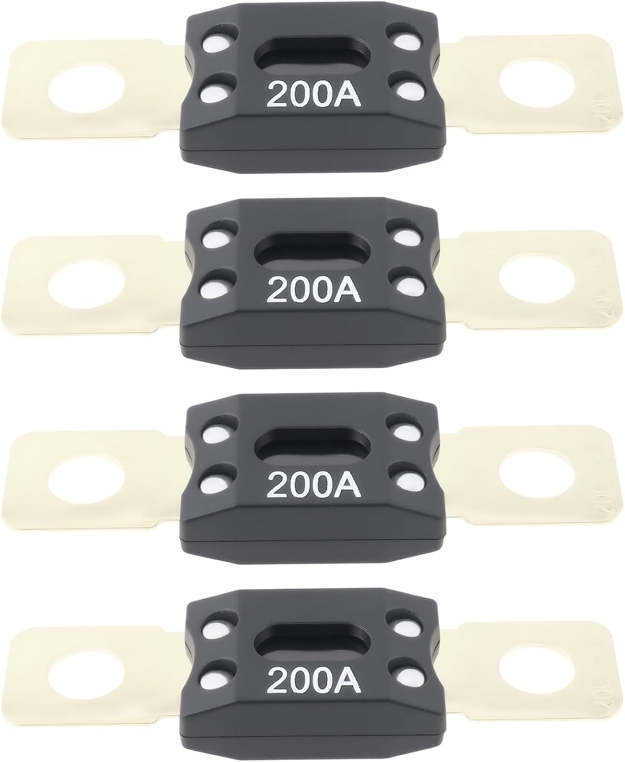 Be in Your Mind 4Pcs Car MEGA/ANM Fuses 200A 32V High Current Fuse Bolt-On Fuses for Cars Trucks Boats image number 2