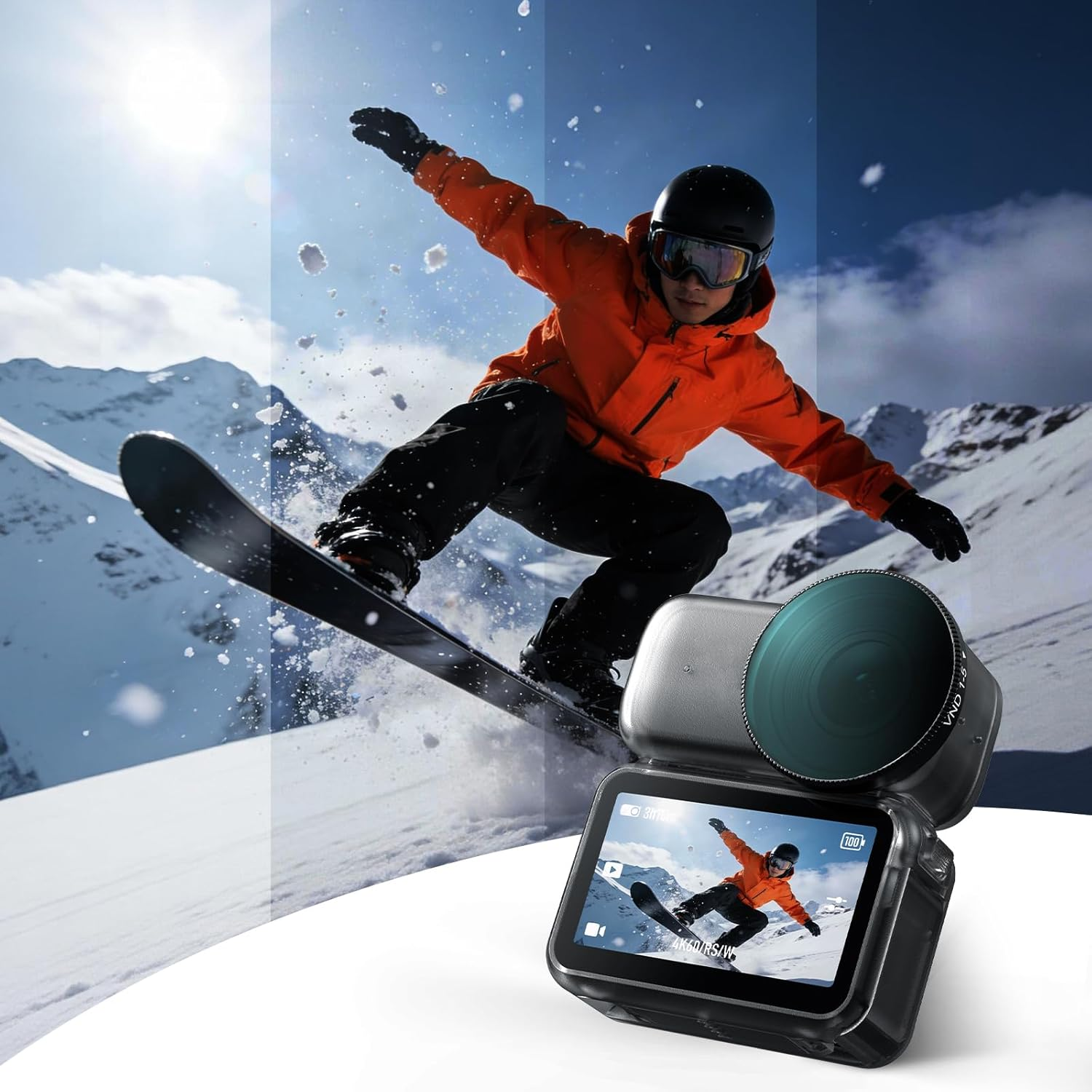 Smallrig VND 1-5 Stop Filter for DJI Osmo Nano,Variable ND2-ND32 Filter,Adjustable ND Filter,Multicoated HD Optical Glass,Complete Package with Cleaning Cloth & Storage Case - 5788 image number 4