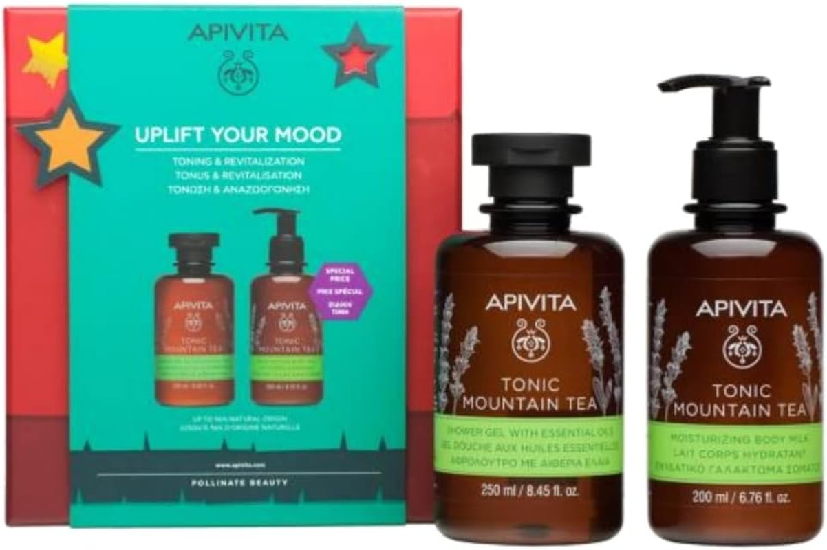 Apivita Mountain Tea Cupanetto Gel Doccia 250 Ml + Latte Corpo 200 Ml
