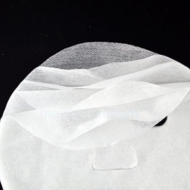 GBSTORE 100 Pcs DIY White Colour Natural Spa Skin Care Skin Fibre Paper Pre-Cut Facial Paper Sheet Facial Mask image number 2