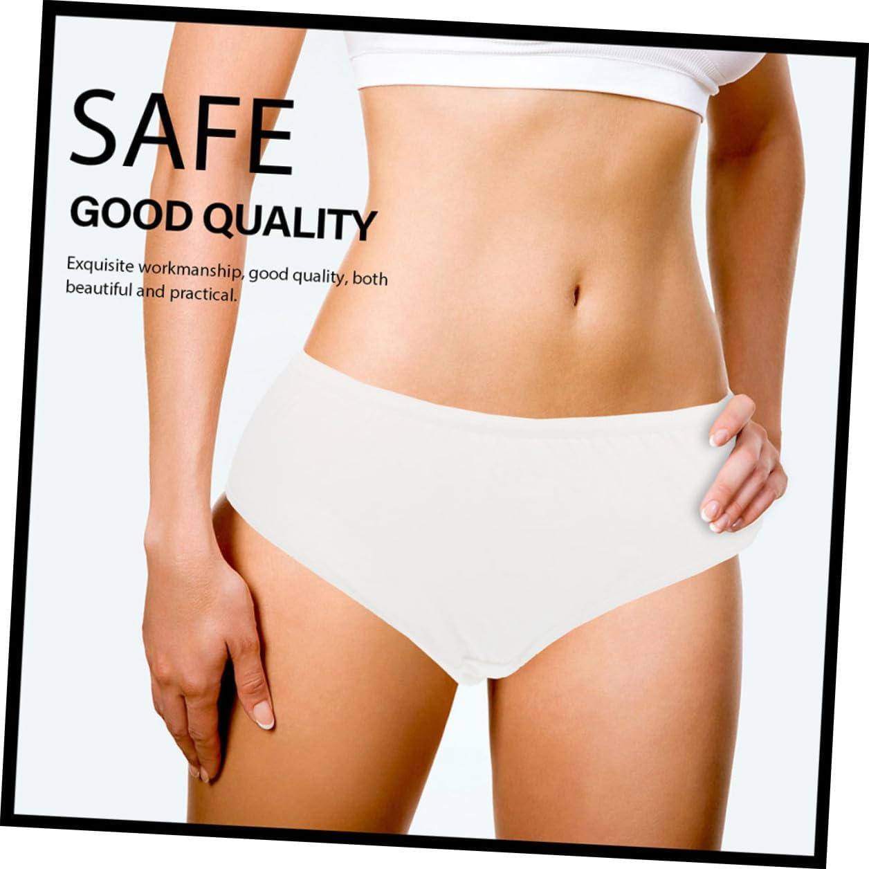5Pcs Disposable Cotton Maternity Briefs Elastic Breathable Underwear for Women Postpartum Travel Comfortable Portable Female Accessory Soft Cotton image number 2