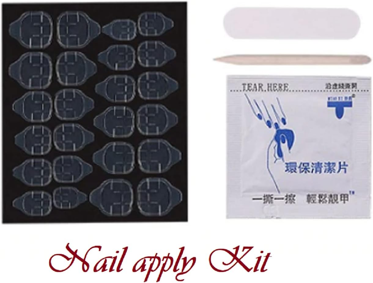 VIKSON INTERNATIONAL 24 Pcs/Set of Silver Mirror Shine Flat Tip False Nails Full Fake Nail Tips with 2 Gm Professional Nail Glue. image number 5