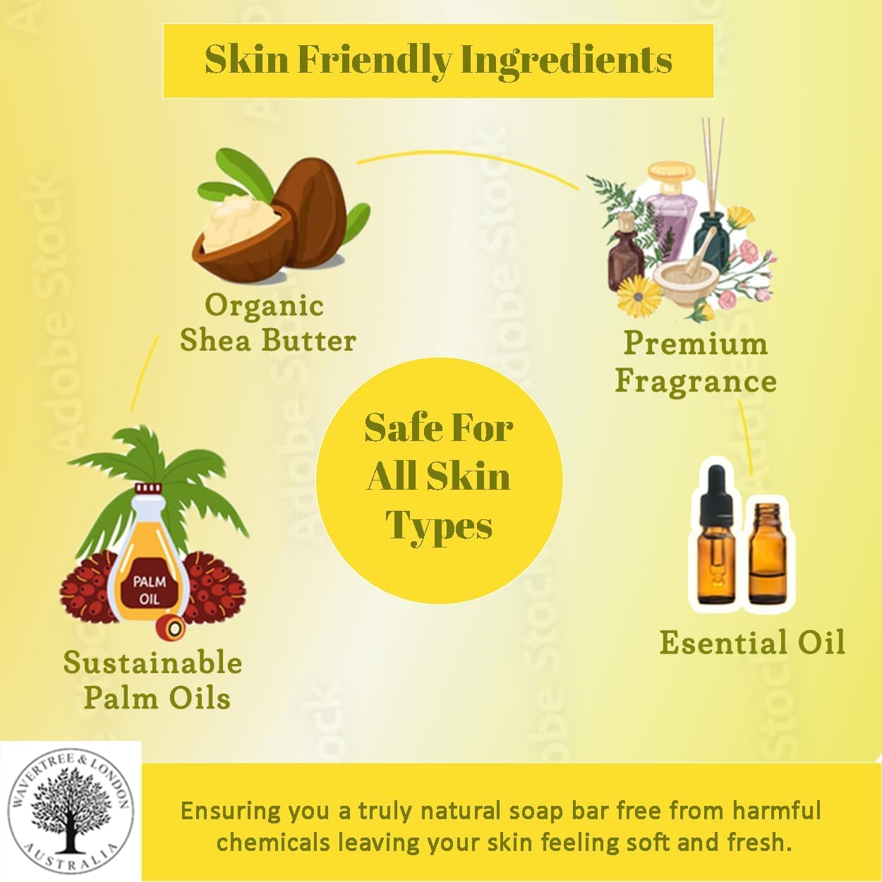 Wavertree and London Pineapple Soap Bar, 200 G image number 6