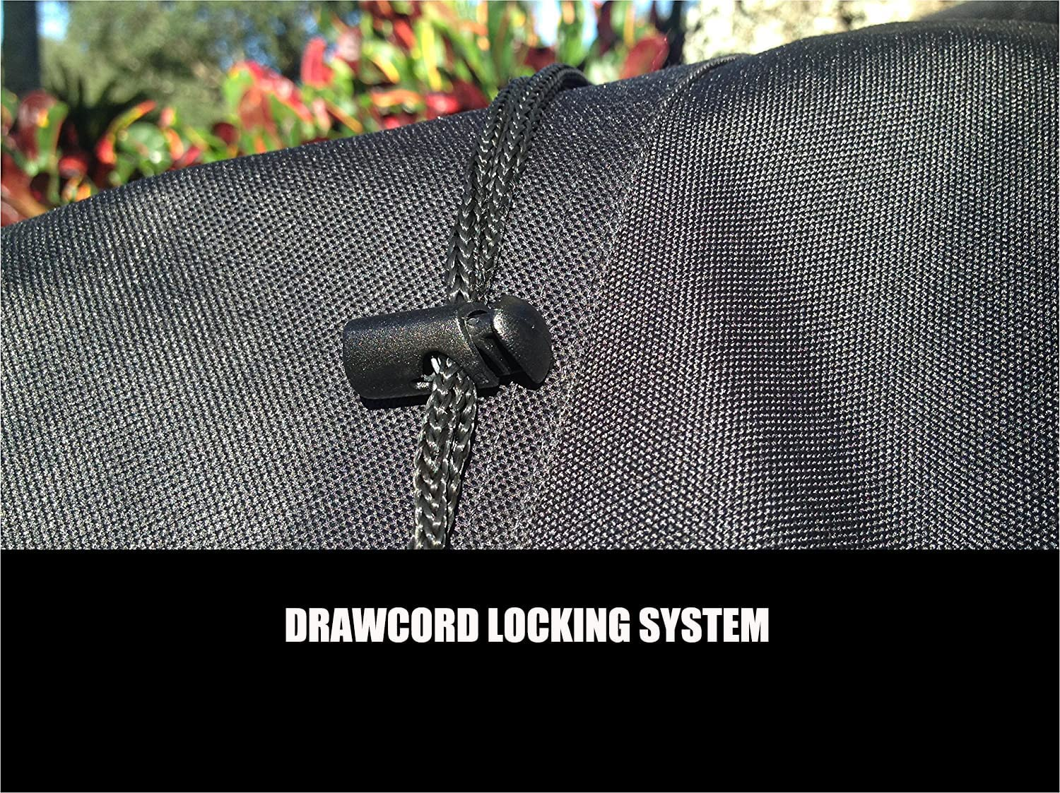 NEAGLORY Outdoors Lawn Mower Cover, Heavy Duty 210D Oxford Waterproof, UV Protection Push Mower Cover, Universal Fit with Drawstring & Storage Bag, Black image number 6