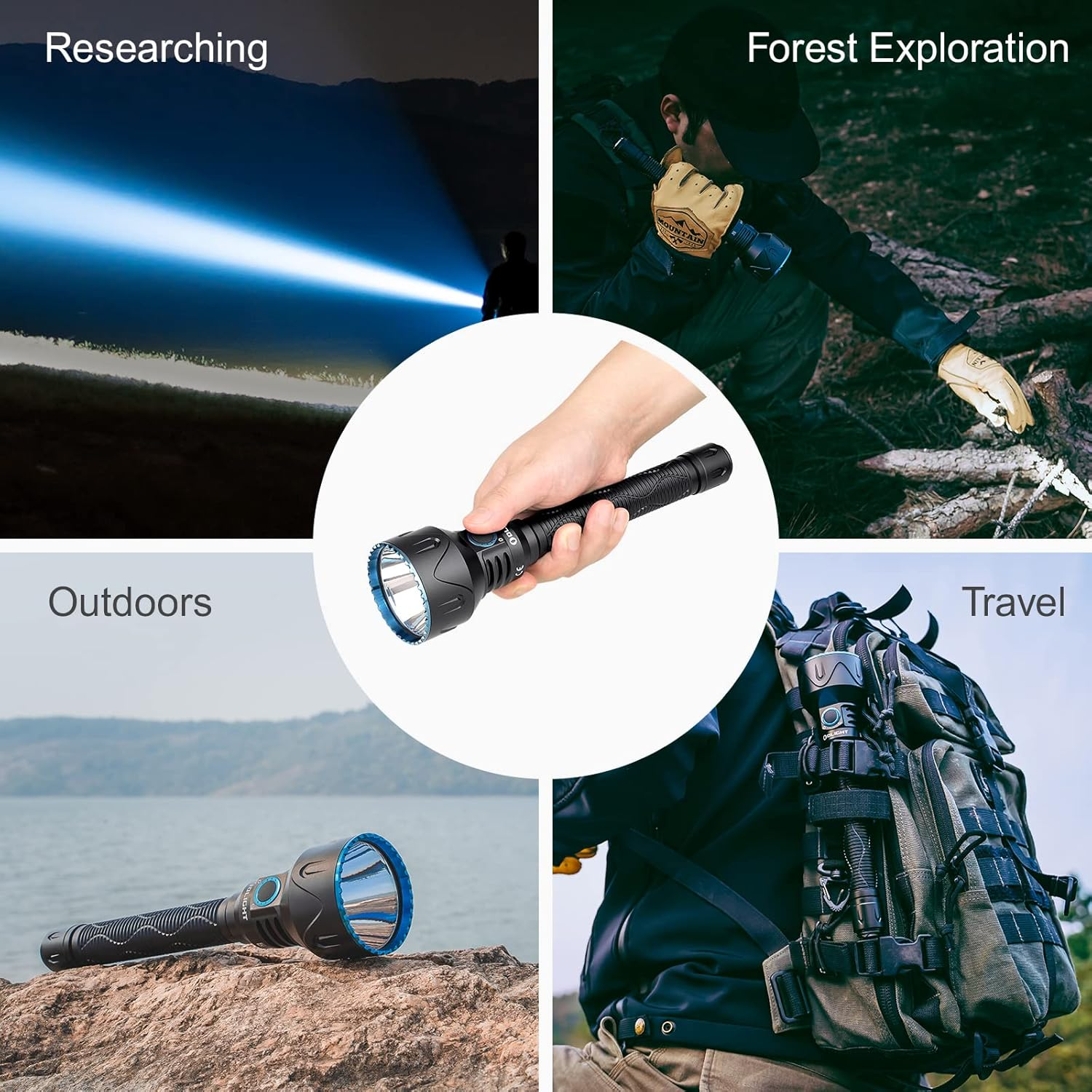 OLIGHT Javelot Pro 2 Upgraded Max 2500 Lumens Flashlight with Replaceable Built-In Battery Pack&Dual Switch for Hunting & Searching (Black) image number 2