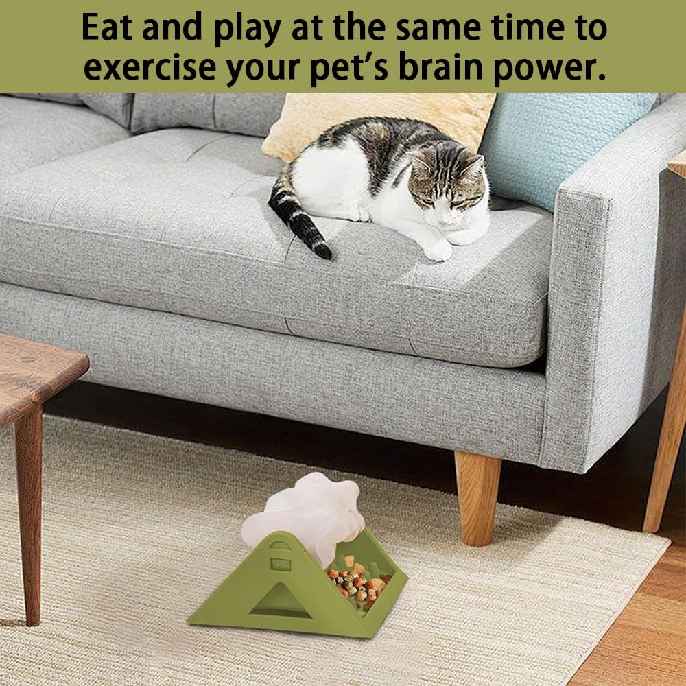 Interactive Dog Puzzle Feeder Toy &ndash; Adjustable Rotating Flower Slow Feeder, Treat Dispensing Training Puzzle, Fun Pet Slow Food Feeder for Dogs & Cats image number 5