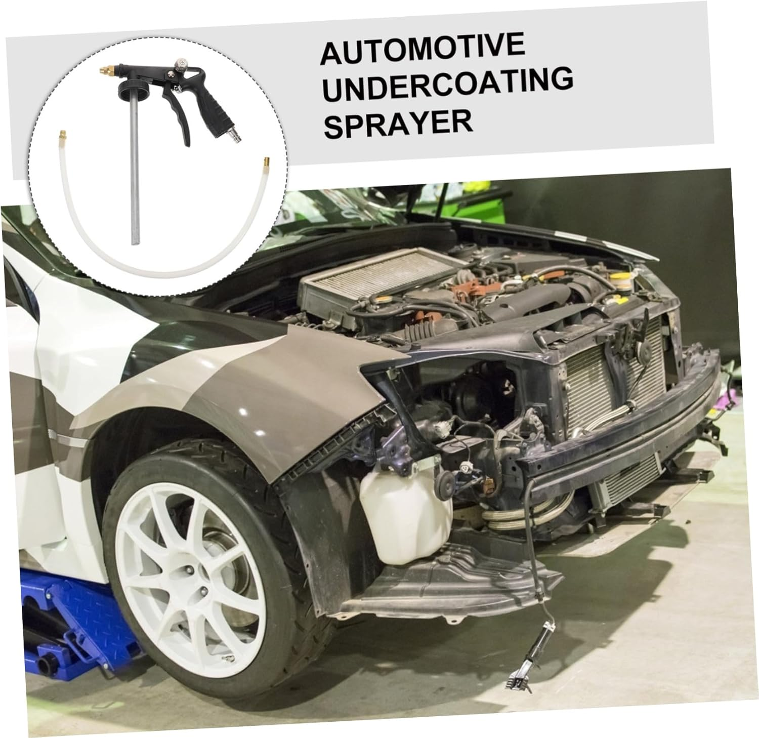 GANAZONO Pneumatic Underbody Sprayer for Car Strong Adhesion Impact Resistant Automotive Undercoating Tool for Quick Bed Liner Application Truck Coating Equipment with Noise Reduction image number 6