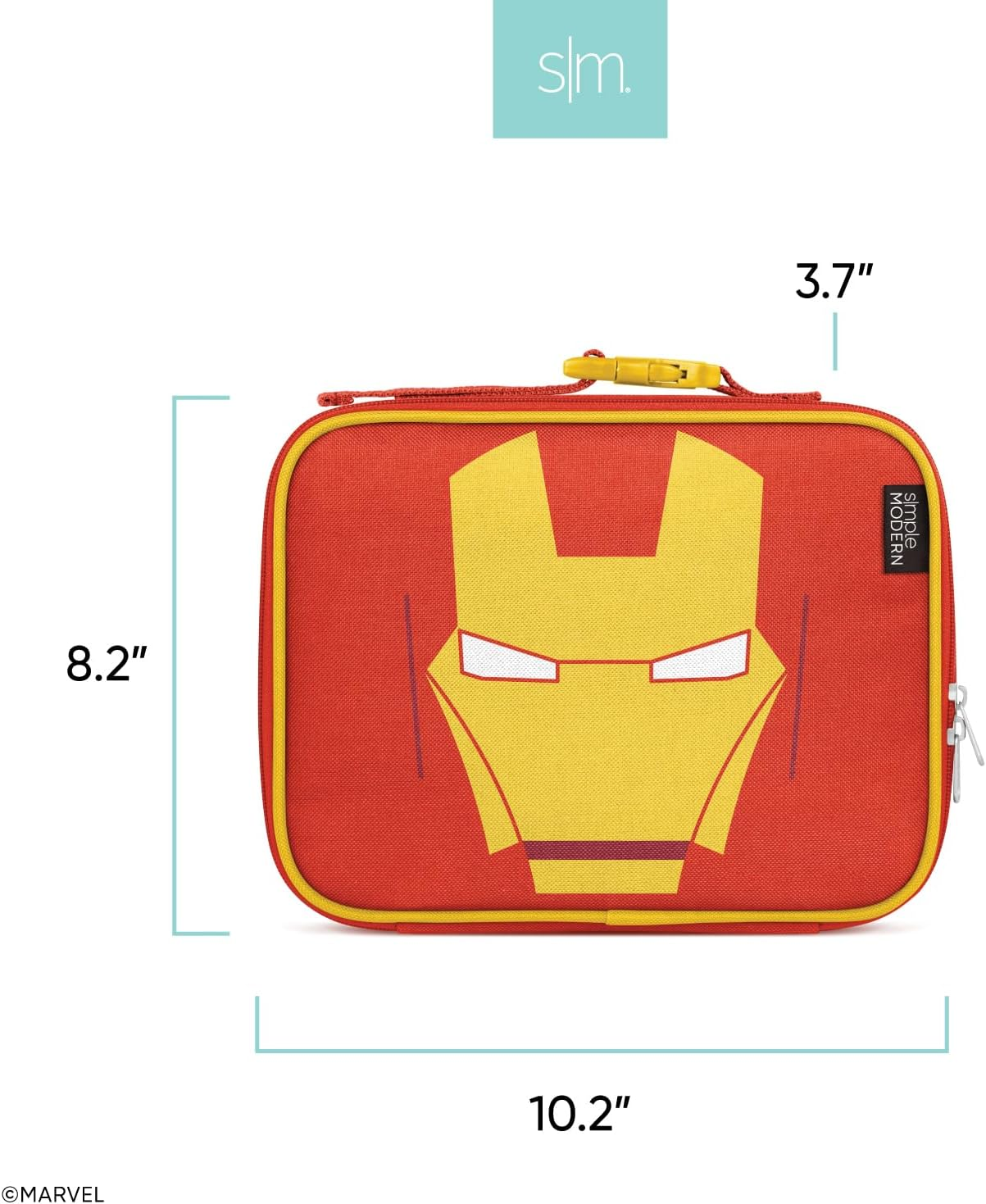 Simple Modern Marvel Spider-Man Kids Lunch Box for Toddler | Reusable Insulated Bag for Boys Meal Containers for School with Exterior and Interior Pockets | Hadley Collection | Spidey Kid image number 2