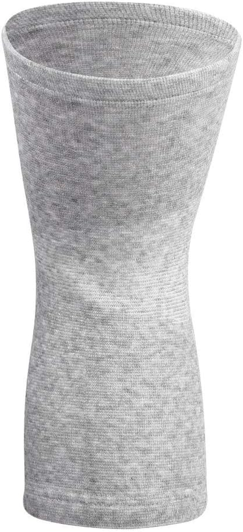 Knee Protector 1 Pair Elastic Knee Pads, Bamboo Carbon Fiber Knee Pads for Men, for Warm Keeper Knees Sleeve Protector(Gray, L) image number 5