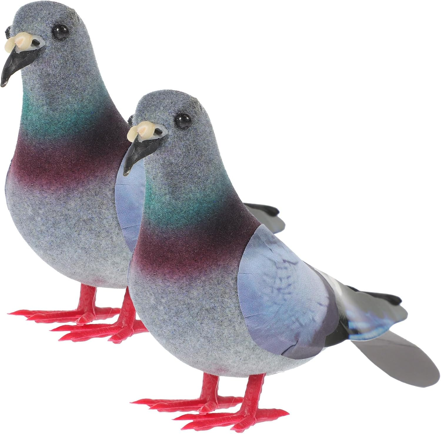 YARNOW 2Pcs Simulation Foam Pigeon Model, Fake Pigeon Artificial Animal Model Bird Statue for Lawn Garden Decoration image number 4