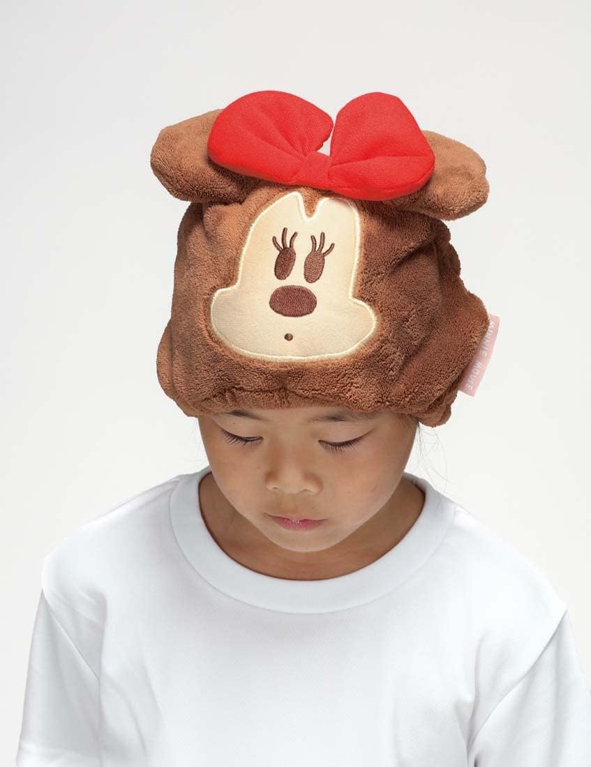 Skater TOC11-A Disney Minnie Mouse Towel Cap, Water Absorbent, Quick Drying, 9.1 X 6.7 Inches (23 X 17 Cm) image number 3