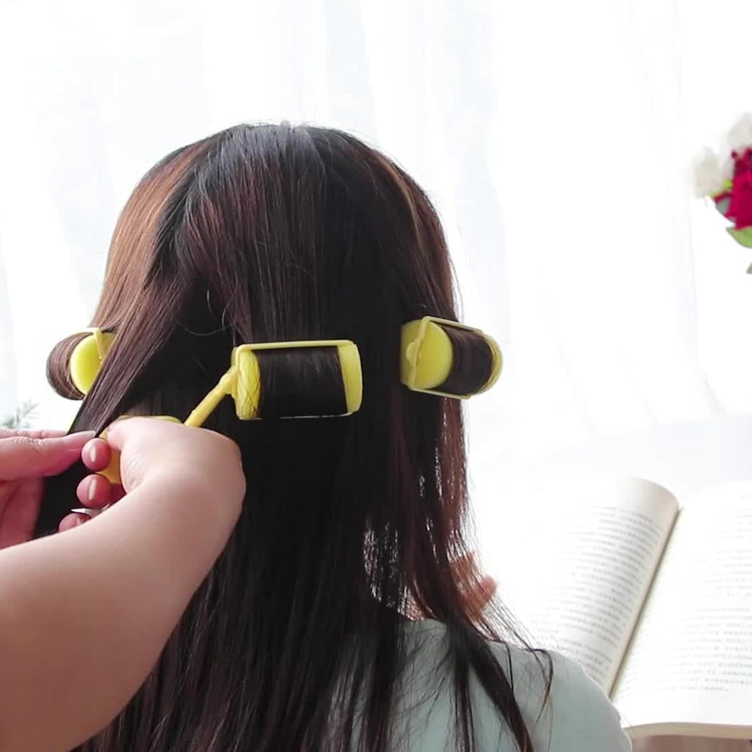 Sleep Hair Rollers - Heat Curlers for Women, Hair Brushes for Women, Foam Curlers | Heatless Curlers, Curlers, Foam Sponge, Curlers, Sponge Edge image number 2