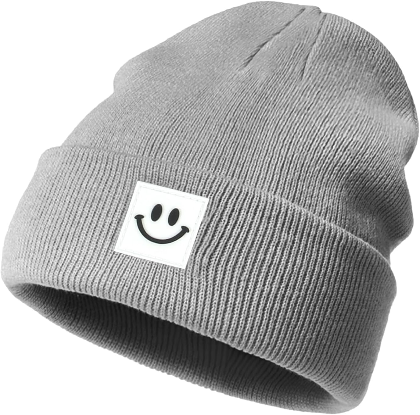 Viiotu Smile Men Beanie, Beanie Hats for Women Warm, Mens Beanie Soft Unisex Knit Hat Beanie for Winter