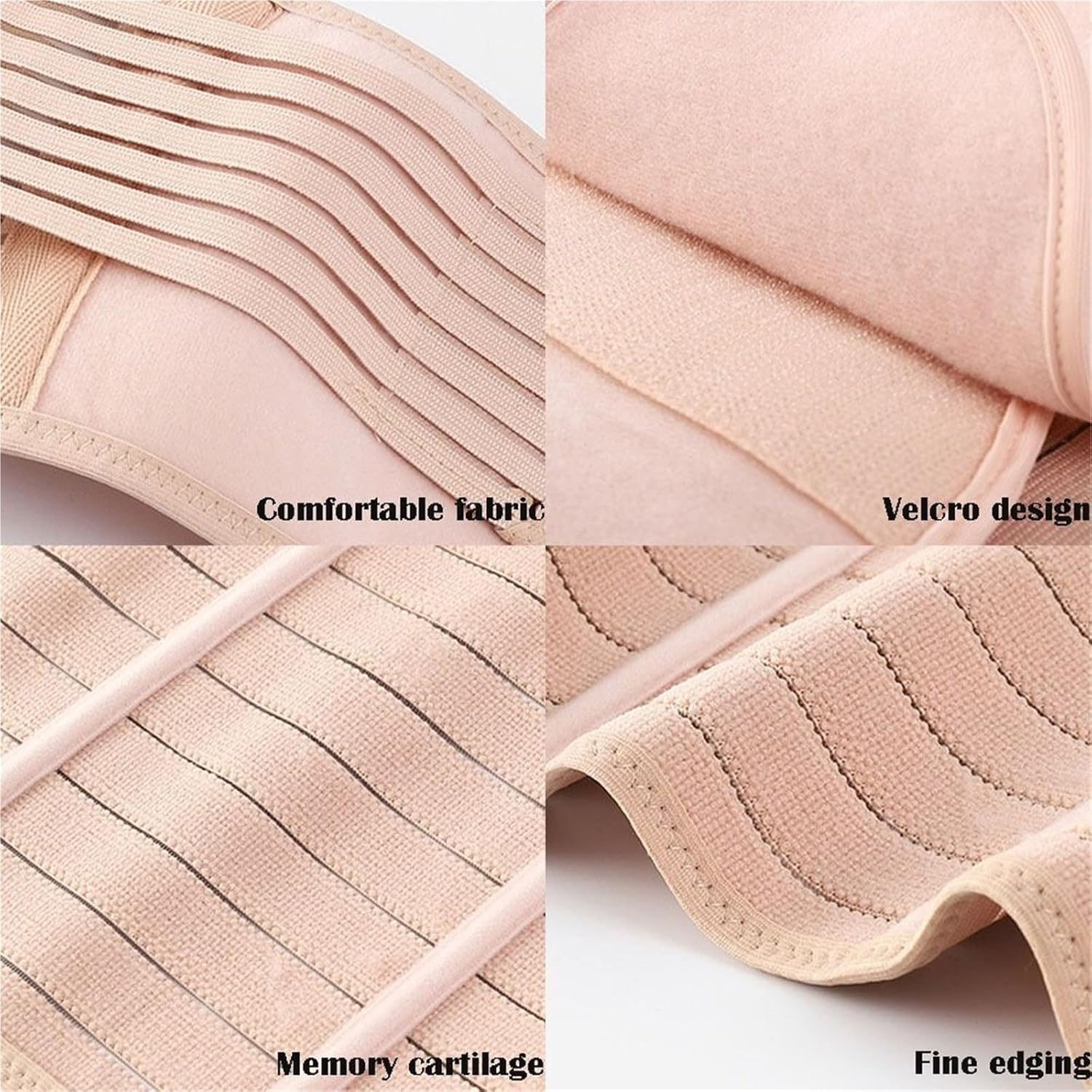 Memory Soft Rubber Bone Corset for Postpartum Recovery, Adjustable Breathable Belly Belt Wrap with High Fit Body Shaper image number 5