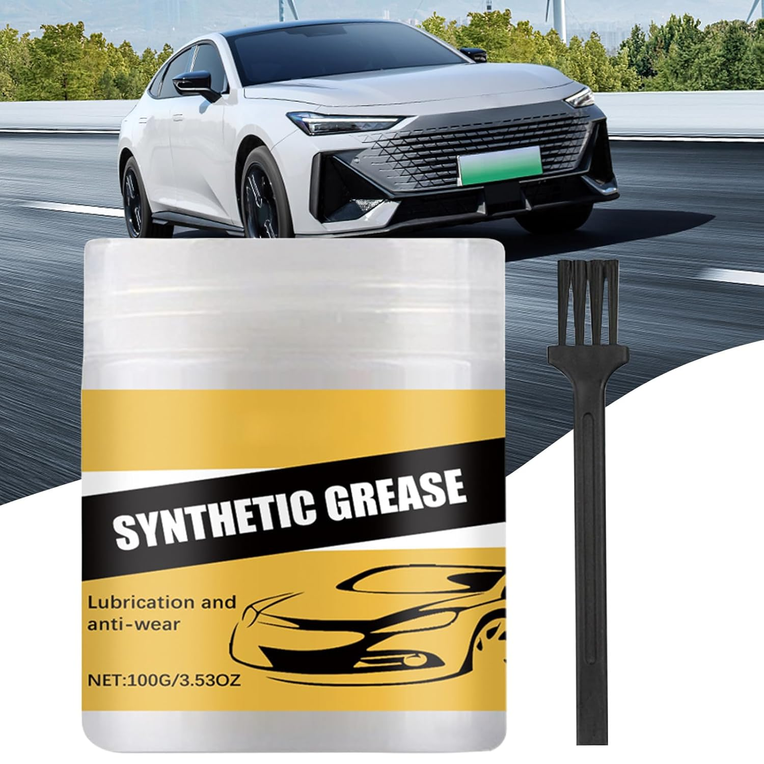 Wheel Bearing Grease,Multi-Purpose Car Lubricating - Heavy-Duty Lubricant 100G Maintenance for Chain Door Trailer Brake image number 5