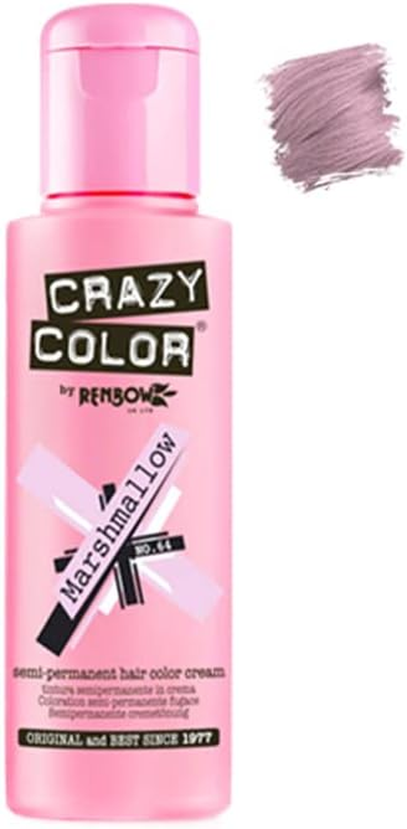 Crazy Color Semi Permanent Hair Colour, 064 Marshmallow, 100 Ml