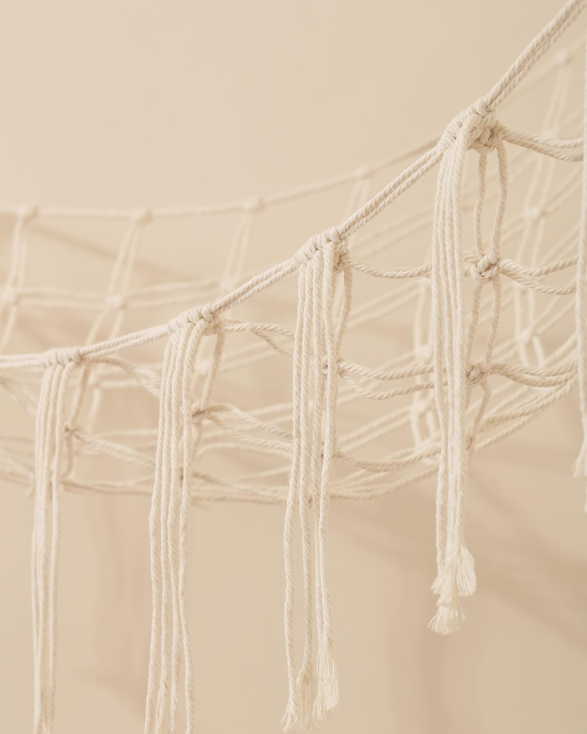 2 Pack Toy Hammock, Macrame Toy Storage Net for Stuffed Animals, Corner Nursery Hanging Organizer for Soft Toys and Teddy Bears image number 4