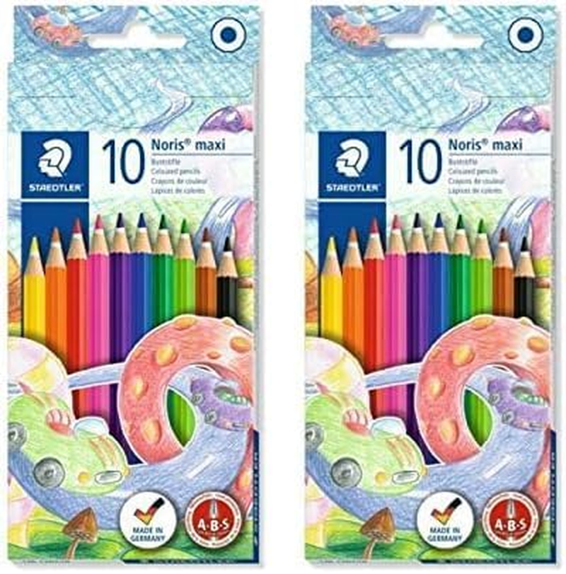 Staedtler Noris Club Maxi Learners Coloured Pencil (Pack of 10) image number 2