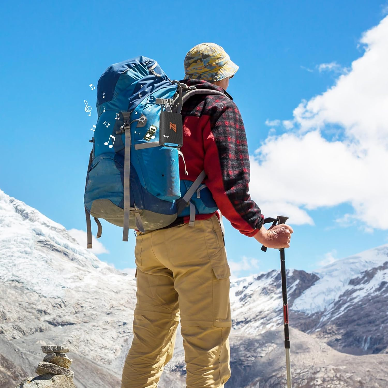 Bluetooth Speaker TWS Small Speakers Clear Loud Stereo Sound Portable Media Players Wireless Speaker with Lights IPX5 Waterproof Speakers Long Playtime for Home Party Outdoor Beach Electronic Gadgets image number 1