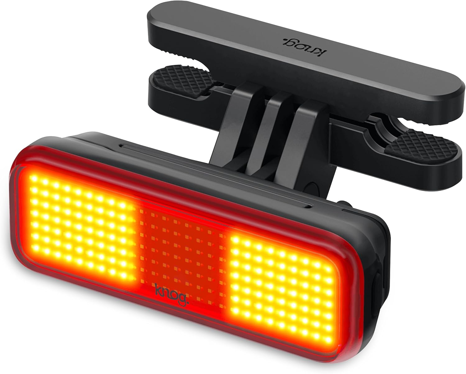 KNOG Blinder Link Rear Bike Light - Powerful Bike Taillight Mounts below Saddle for Maximum Visibility, Innovative Rear Light Keeps Seat Post Clutter-Free No-Size Black image number 4