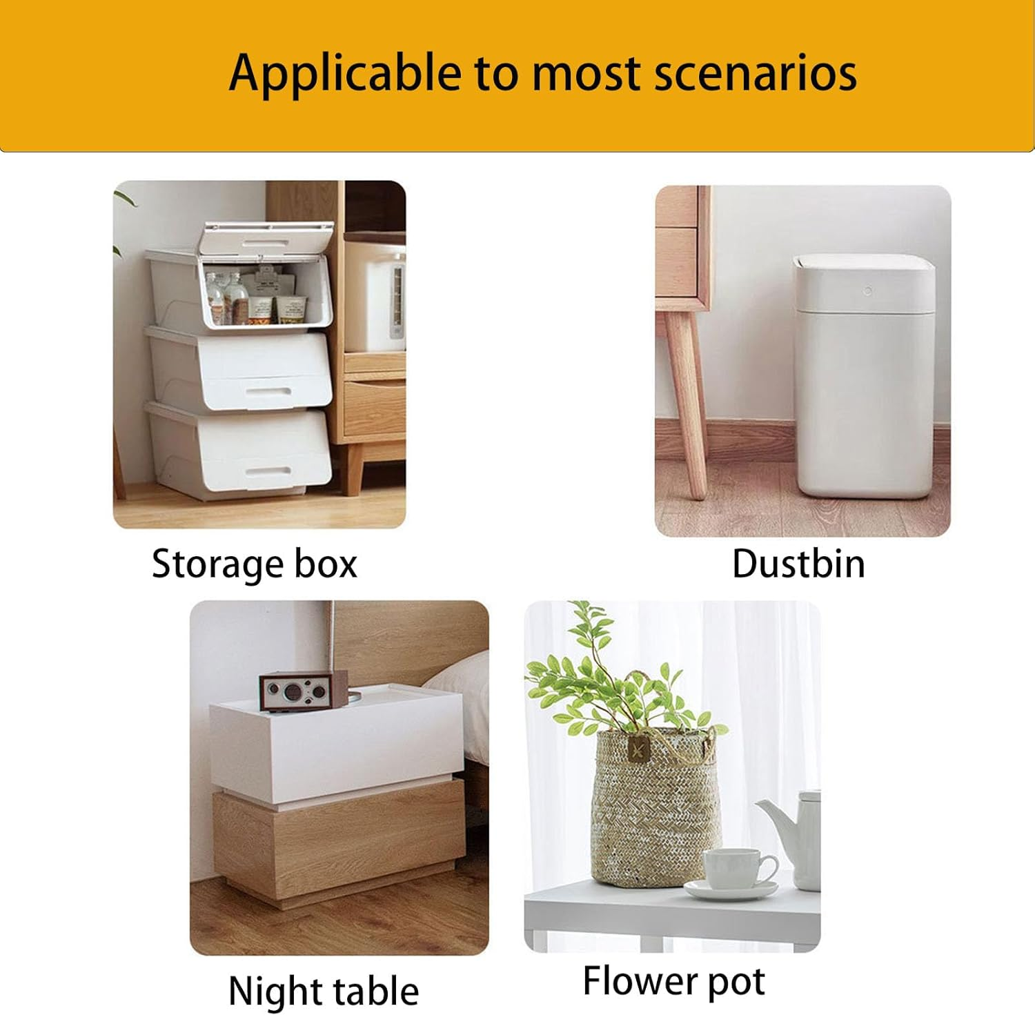 Mini Casters 12Pcs 360&deg;Rotation Self Adhesive Caster Wheels Pulley Wheel Rollers Stainless Steel Swivel Wheels for Kitchen Counter Trash Can Storage Box Furniture(Black)