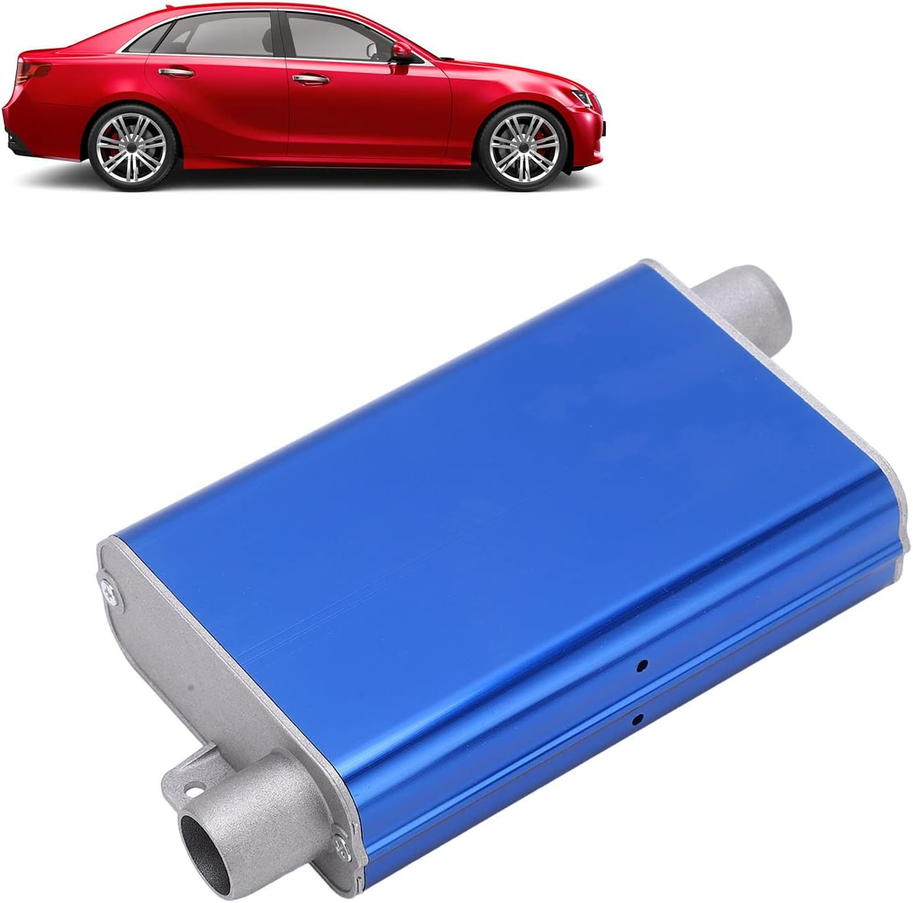 Parking Heater Exhaust Muffler, Upgraded Heater Exhaust Muffler Straight Aluminum Alloy for Eberspacher Airtronic D2 D4 D4S (Blue) image number 6