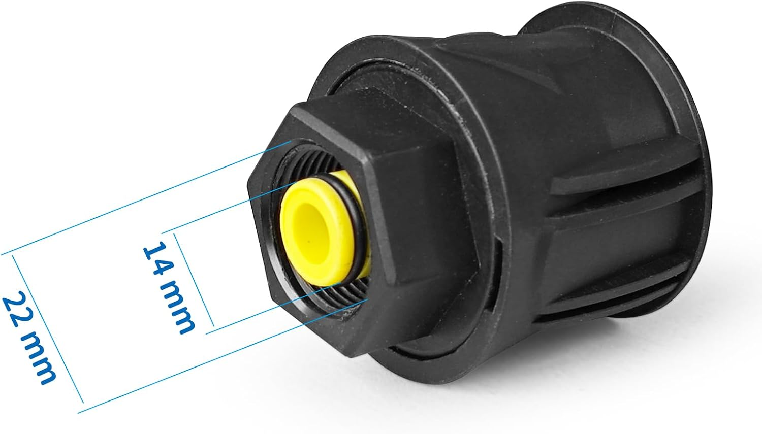 2 Pack Coupling Union a M22 14MM Hose Adaptor for Karcher Quick Connect Adapter Pressure Washer Hose Fittings image number 5