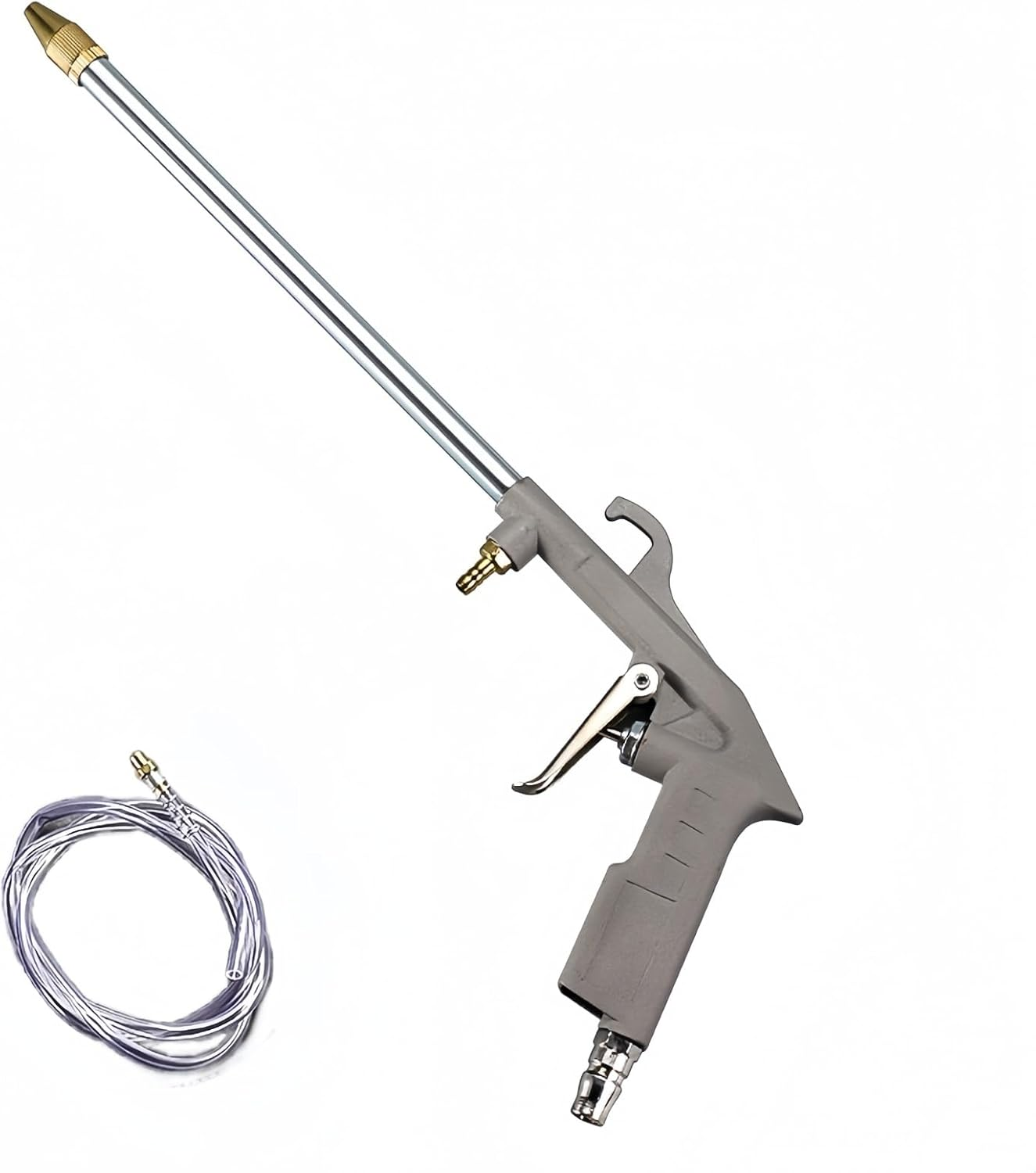 Grey High-Pressure Air Power Engine Cleaner Gun Wash Sprayer Tool with Hose image number 5