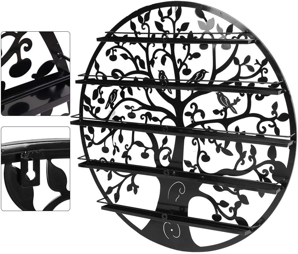 Nail Polish Holder, Long Service Life Nail Polish Rack, Professional Manicurist for Nail Salon(Black Five Layers) image number 4