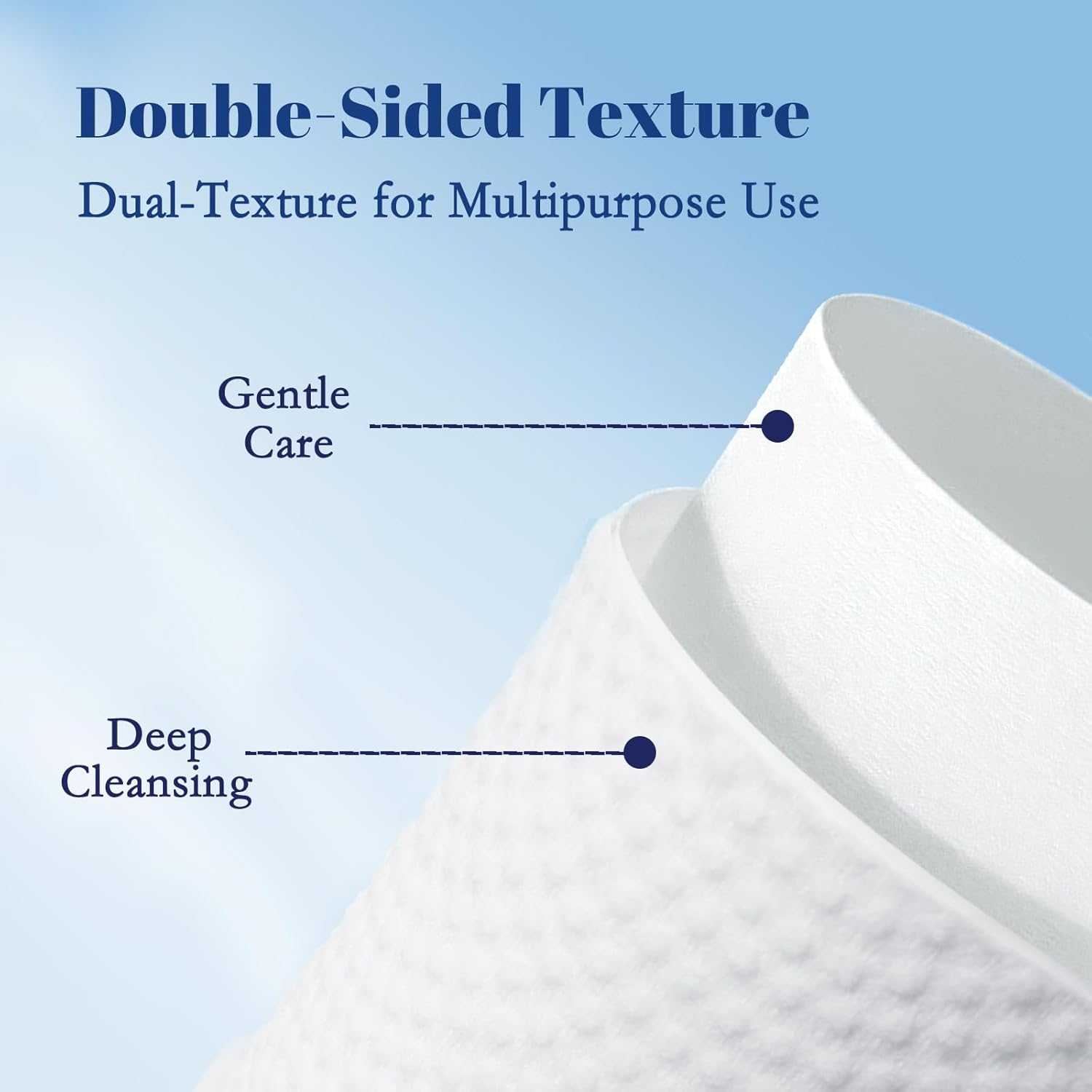 ITO Disposable Face Towel, Soft Facial Tissue for Sensitive Skin, Non-Woven Fabric Dry Wipes Facial Cleansing Make up Remover Wipes