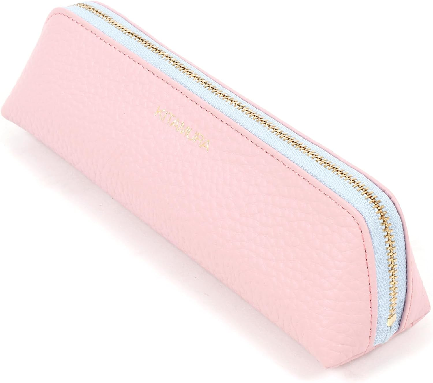 Kitamura PH0777 Cow Leather Pen Case - Green/Ice Blue [Blue] 30211 image number 3