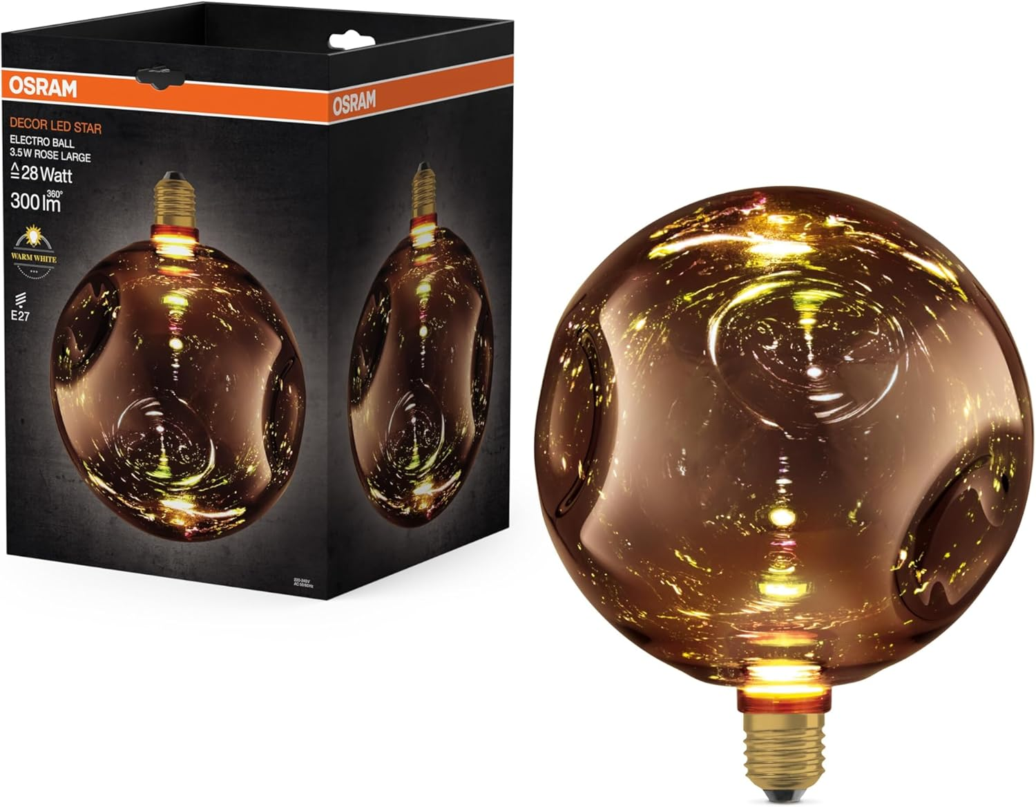 OSRAM Decorative LED Lamp in Electric Glass in Electric Glass Large Rose image number 4