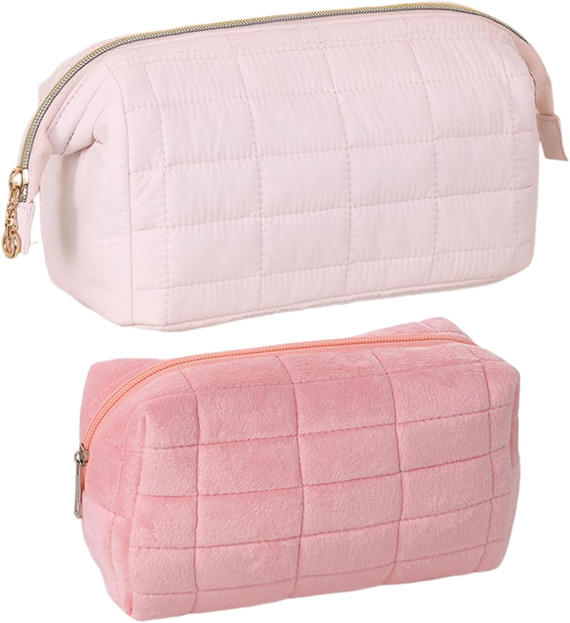 2 Pieces Simple Makeup Bag, Portable Makeup Bag, Travel Bag, Waterproof Makeup Bag, Large Capacity Makeup Bag