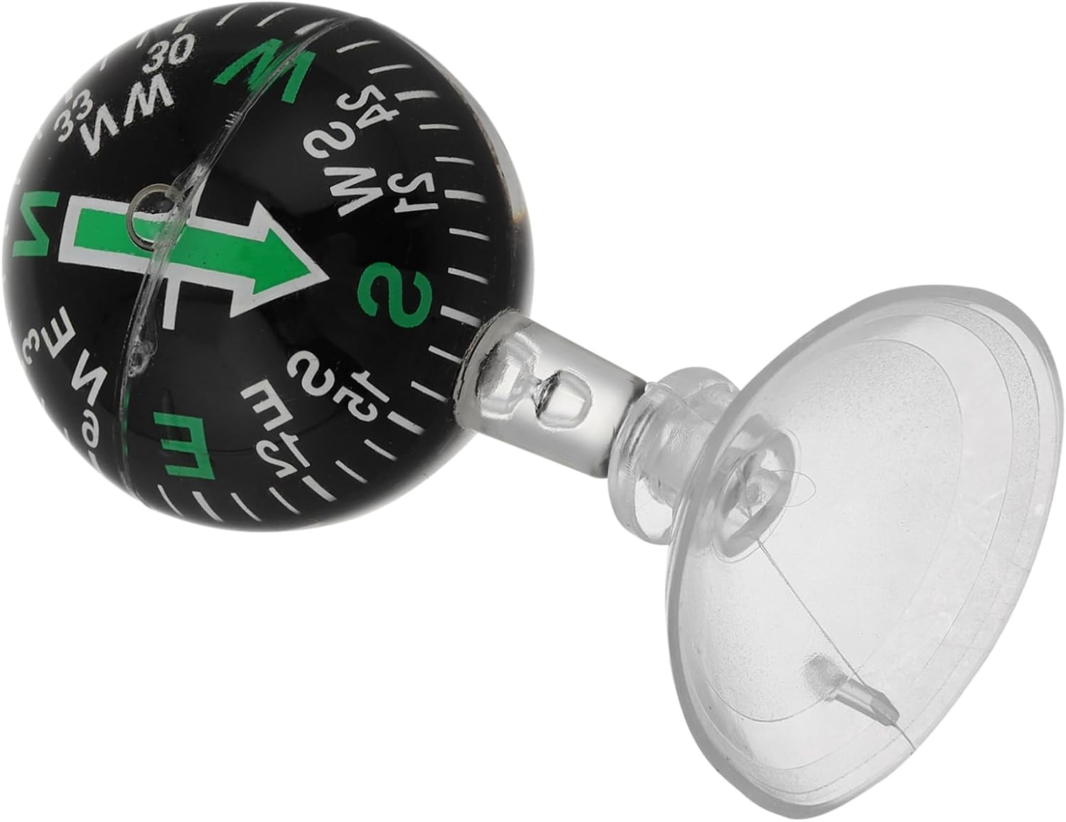 Kichvoe Car Dashboard Compass with Suction Cup Accurate Navigation Tool for Vehicles and Boats High Precision Dash Mount Navigation Compass for Outdoor Adventures