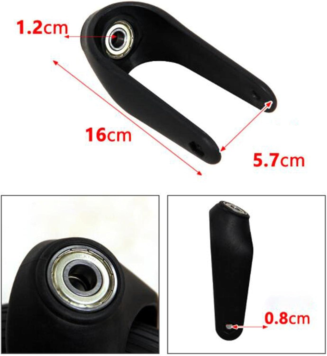 Wheelchairs Front Fork Accessories for Front Castor Wheels 8 In image number 4