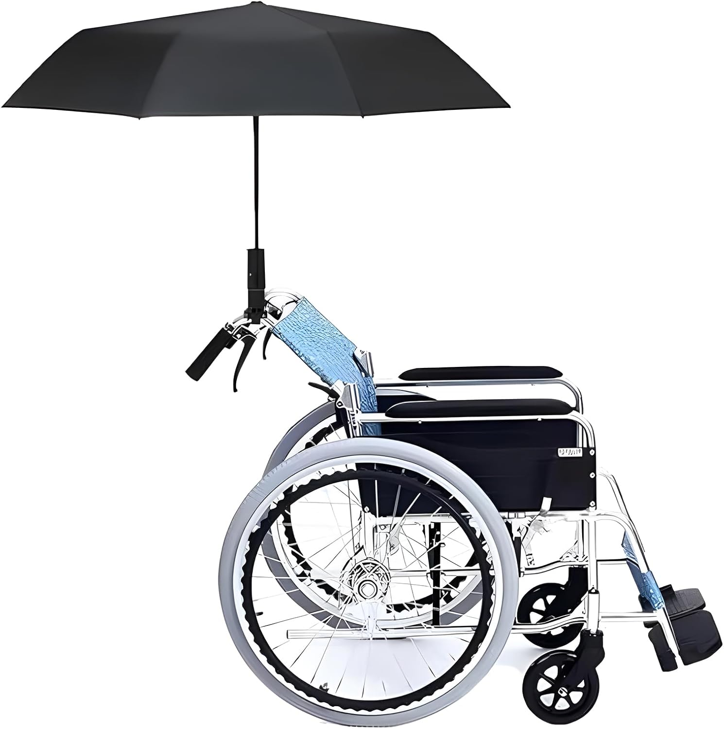 ZGWANSUI Golf Cart Umbrella Holder Mount, Adjustable Umbrella Holder for Golf Push Cart, Universal Golf Trolley Umbrella Holder Clamp Stand for Fishing Beach Chair Stroller Wheelchair - 1 Piece image number 6