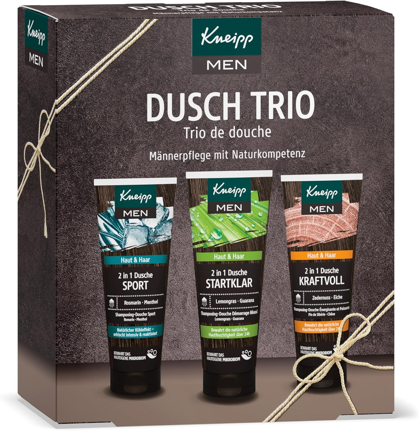 Kneipp Men'S Gift Set Shower Trio &ndash; Selected 2 in 1 Showers Bestseller: Cool Freshness, Ready to Go & Powerful &ndash; Ideal Gift for the Well-Groomed Man image number 2