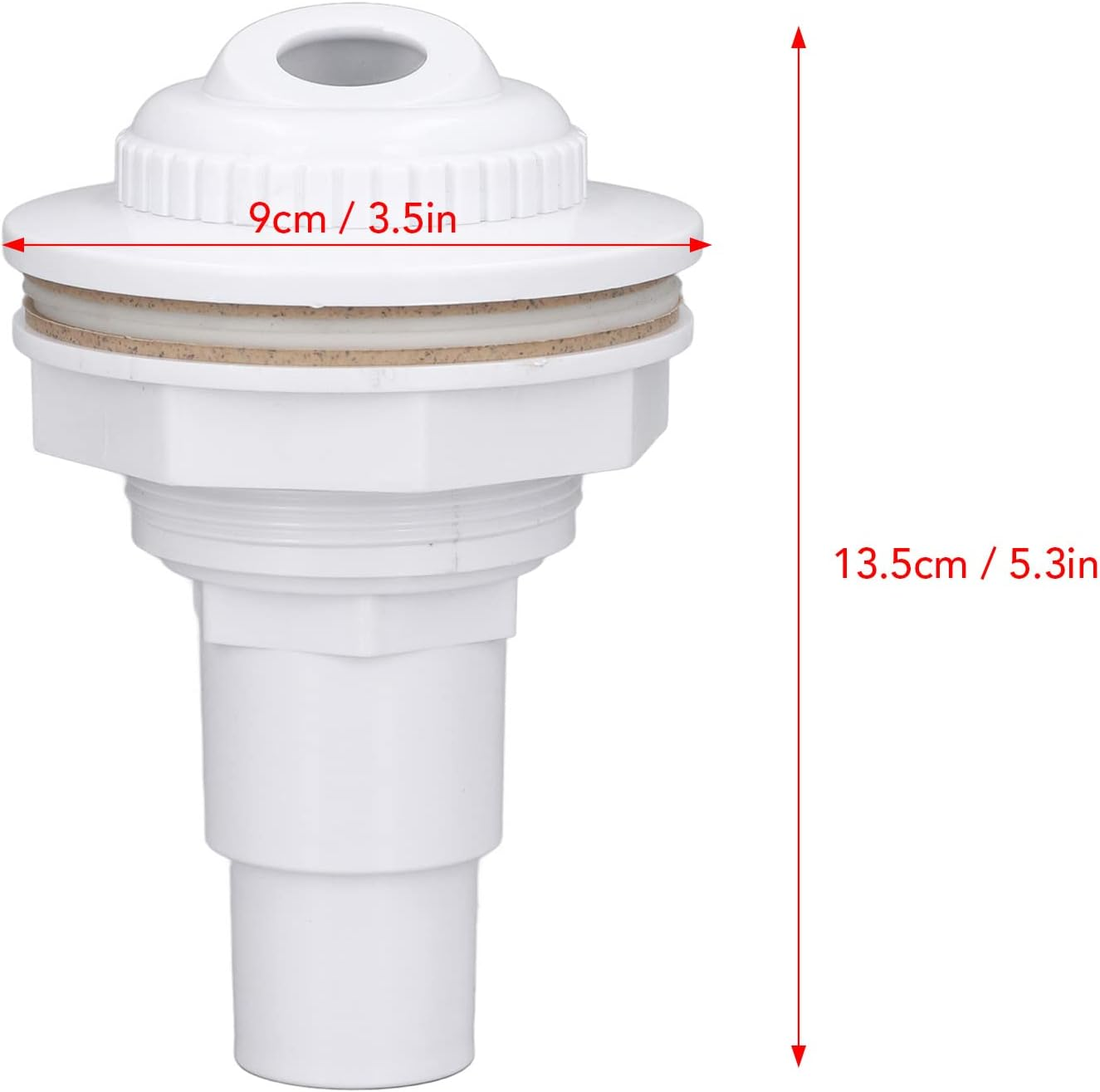 Return Outlet Jet Fitting, above Ground Swimming Pool, 2.5 Cm Pipe Adapter with Gasket image number 1