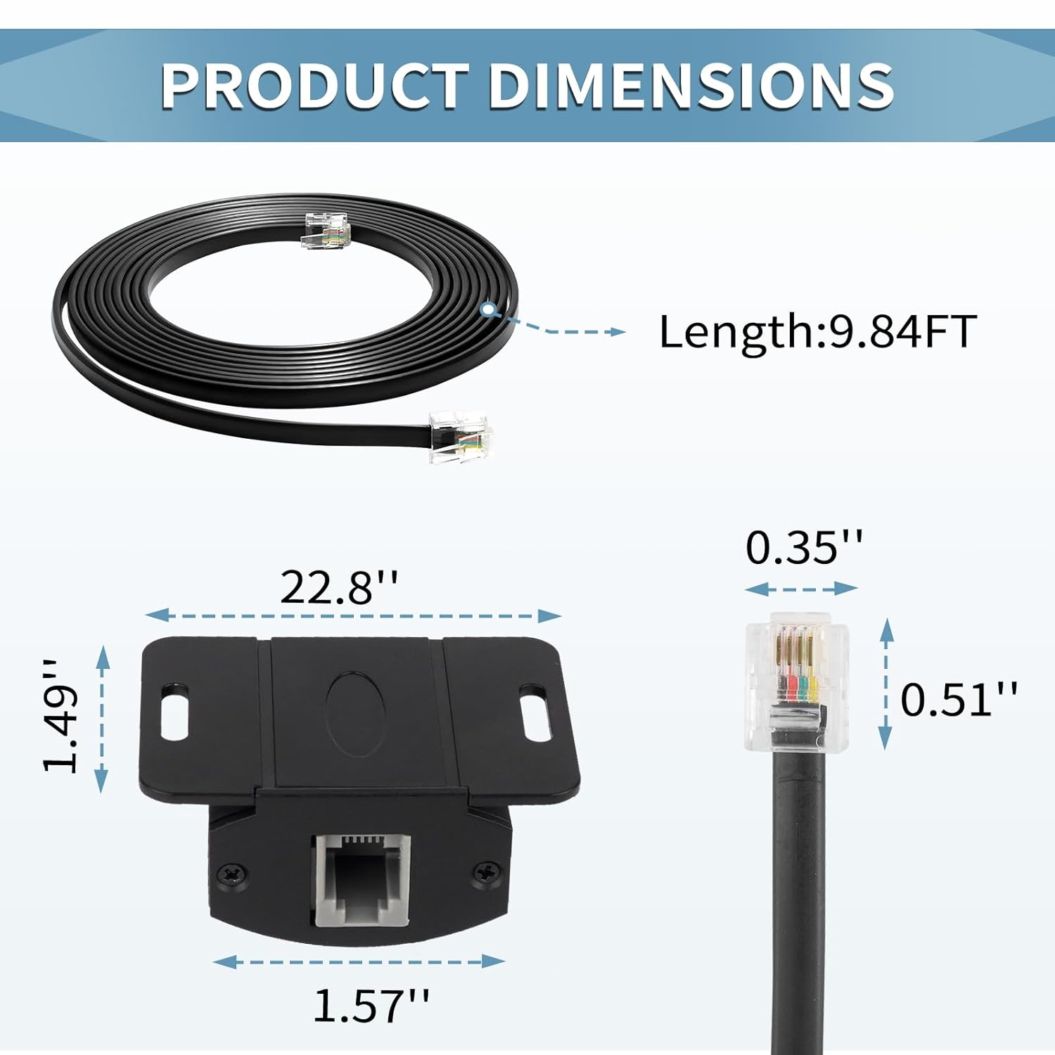 Universal Bass Control Knob, Bass Volume Knob with Extension Cable for Car Amplifier image number 1