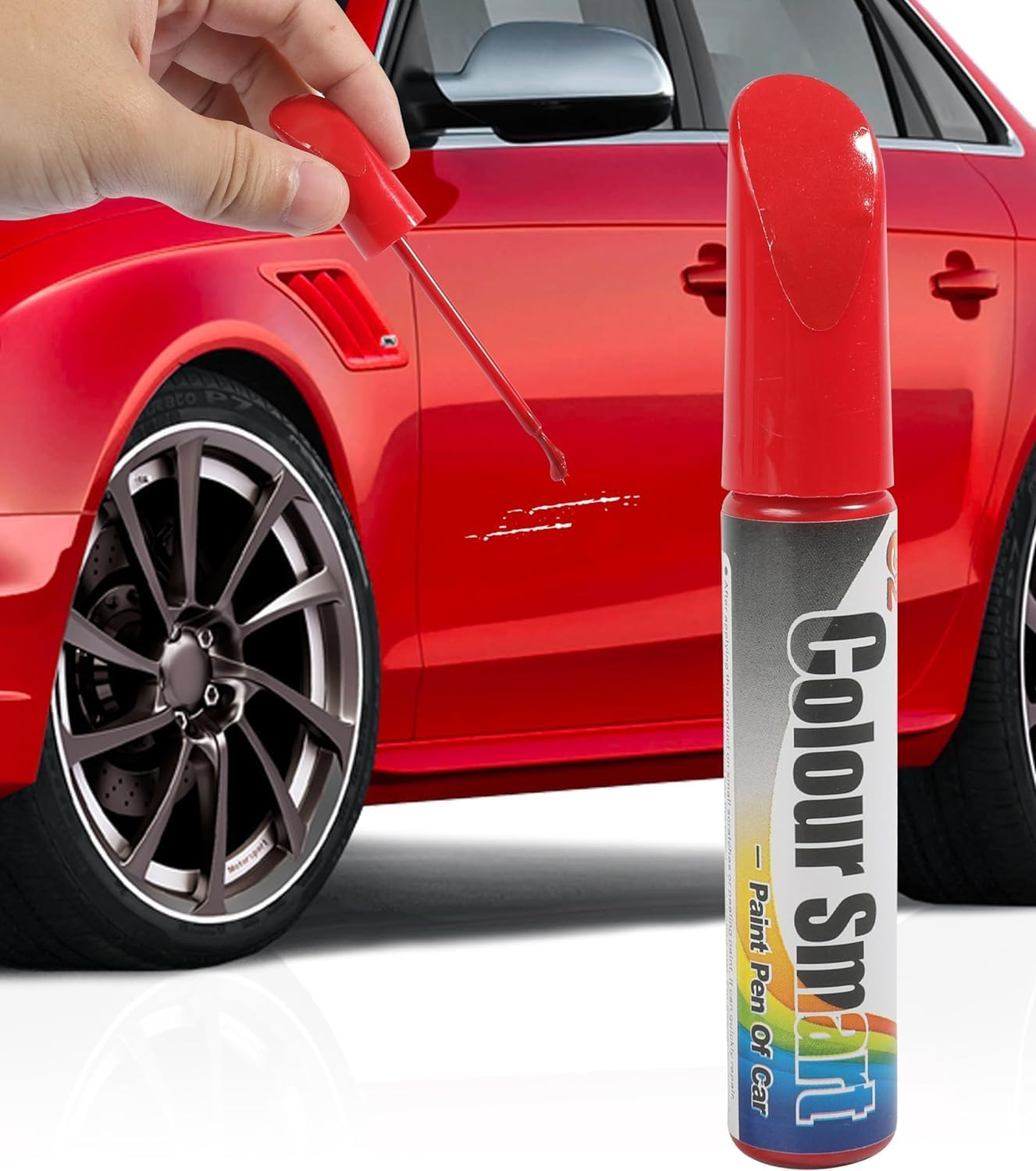 Car Scratch Remover Pen, 2025 New 2 in 1 Car Paint Scratch Repair, Upgrade Cars Scratch Remover Paste, Effective Scratch Repair Pen for Cars, Automotive Scratches Paint Pen (Gray)