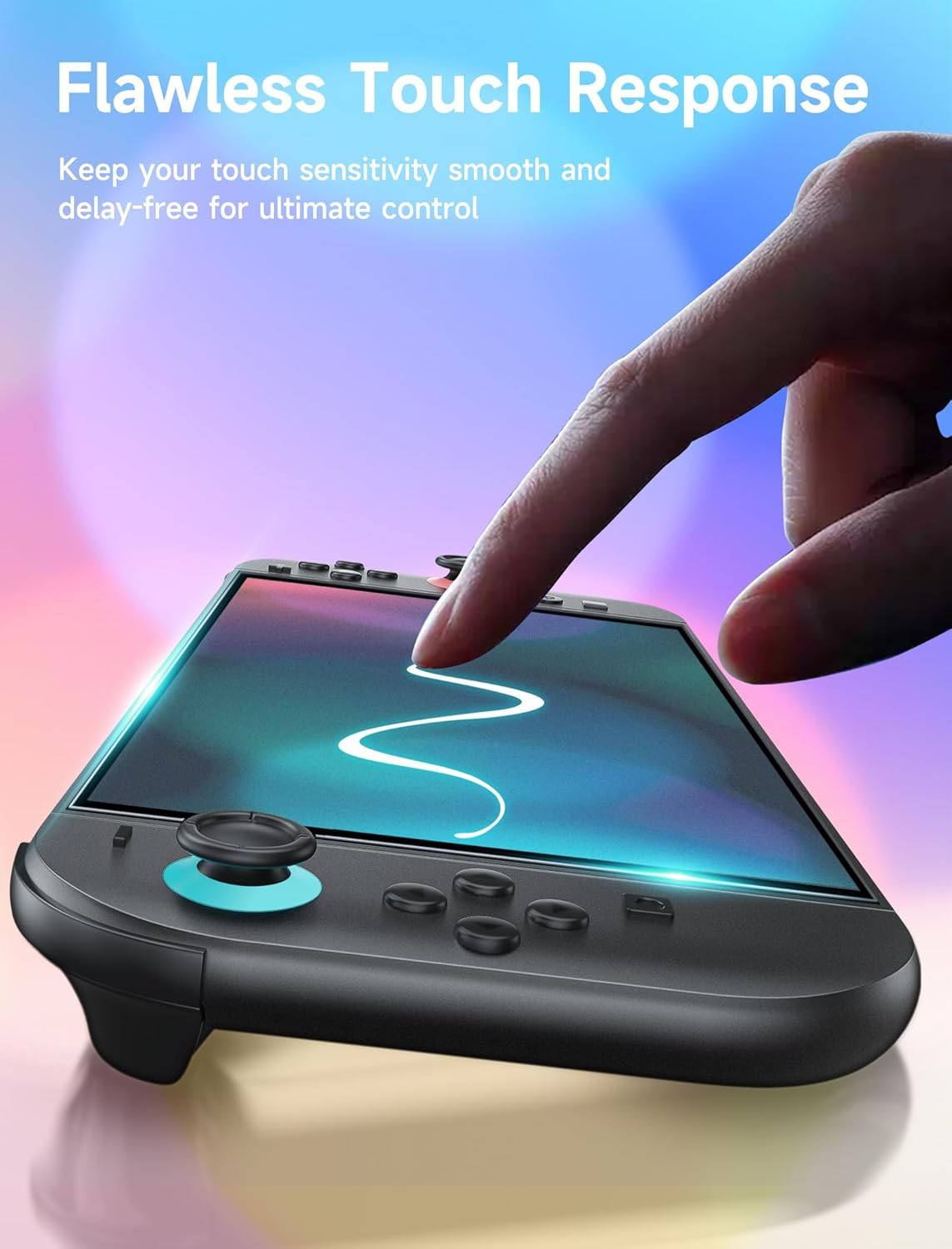 JSAUX Anti-Glare Screen Protector for Nintendo Switch 2 (2025), [2-Pack] Matte Glass Protector 9H Hardness Easy to Install with Guiding Frame Scratch Resistant Tempered Glass